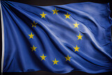 Fototapeta  - european union flag created with Generative AI technology