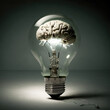 © Digital Xpress - lightbulb with a brain in it