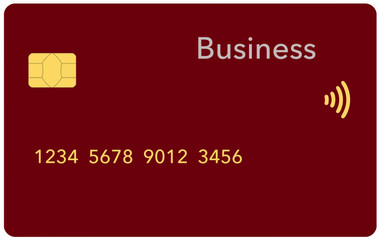 Sticker - Here is a realistic mock credit card or debit card in a vector format.