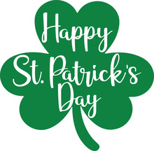 St. Patrick's Day Greeting Vector Illustration, Saint Patrick Holiday Quotes SVG Design