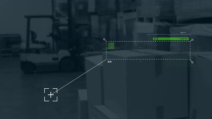 Poster - Animation of interface with data processing against warehouse