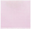 Checked spiral notebook page paper background, old aged pink chequered ring binder sheet flat lay copy space, horizontal squared pattern maths notepad torn out isolated blank empty blocknote notepaper