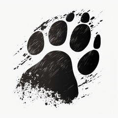 Wall Mural - Dog feet (AI Generated)