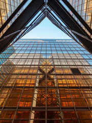 Poster - Exterior of modern architecture. Building abstract background