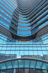 Aufkleber - Exterior of modern architecture. Building abstract background