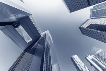Aufkleber - Exterior of modern architecture. Building abstract background