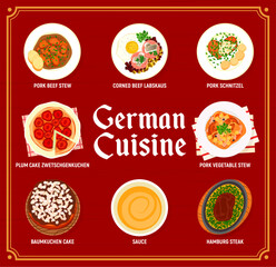 Sticker - German cuisine restaurant meals menu template