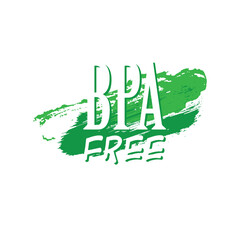 bpa free icon on white background	