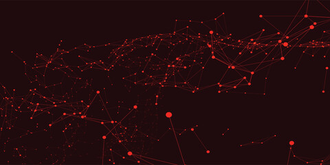 Red abstract modern digital technology background