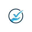 Debt Collectors Approved logo design icon stock vector