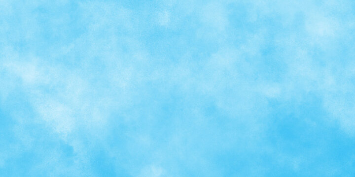 Fototapete - White and blue frozen ice surface color blurry and defocused Cloudy Blue Sky Background, blurred and grainy Blue powder explosion on white background, Classic hand painted Blue watercolor background.