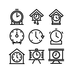 Wall Mural - time icon or logo isolated sign symbol vector illustration - high quality black style vector icons
