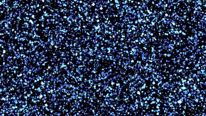 Wall Mural - shiny blue particles twinkle and tremble quickly. abstract loopable 4k background at 60fps