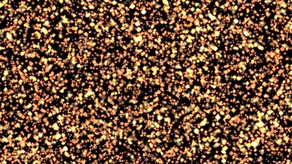 Wall Mural - glare gold particles trembling quickly, 4k loop background at 60fps