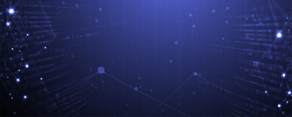 Technology data background, idea of global business solution