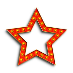 Poster - Broadway Show Lights Star Frame.
This is a part of a set which also includes letters, numbers, and frames.
