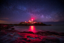 Milky Way Above Nubble Lighthouse