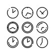 © EKOSOFIYANTONO - time icon or logo isolated sign symbol vector illustration - high quality black style vector icons