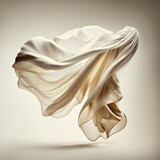 Fototapeta Sport - Silk cloth flying in the wind. Textile wave.