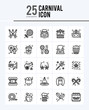 © Icon - 25 Carnival Outline icons Pack vector illustration.
