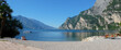 Strand von Riva am Gardasee in Italien