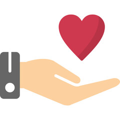 Sticker - Hand Heart  Icon