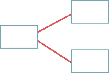 Wall Mural - Illustrative patterns extending from the first item development to the second and third, connecting