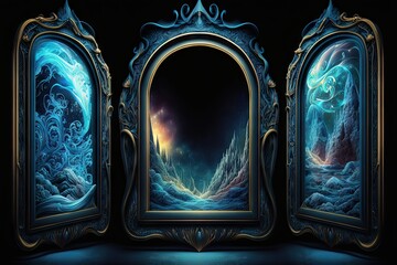 Poster - Illuminating Iridescence and Intoxicating Illusions: Phantasmagorical Frames from Beyond Reality Generative AI