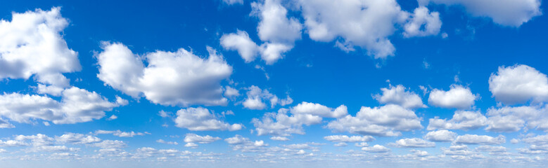 Wall Mural - blue sky background with tiny clouds. panorama