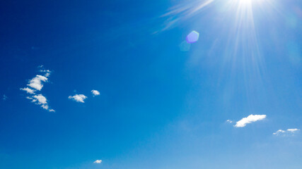 Poster - clouds in the blue sky