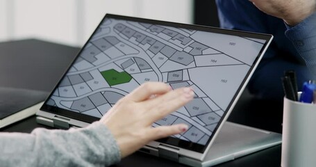 Poster - Cadastre City Building Survey Map