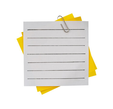 stack of white memo notes with clip