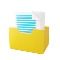 Poster - 3d Archive. icon isolated on white background. 3d rendering illustration