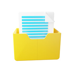 Poster - 3d Archive. icon isolated on white background. 3d rendering illustration