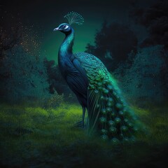 Naklejka na meble Beautyful peacock