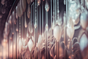 Wall Mural - Generative AI: Abstract Background with  Wave and Bright colors