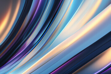 Wall Mural - Generative AI: Abstract Background with  Wave and Bright colors