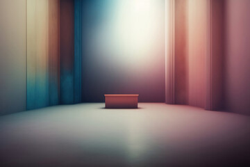 Wall Mural - Generative AI: Abstract Background with  Wave and Bright colors