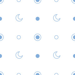 Wall Mural - Good Night Baby. Boho Seamless pattern