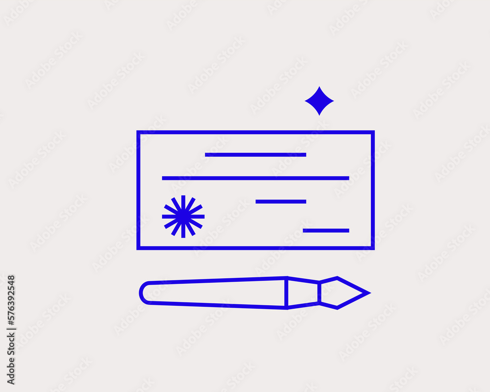 Ilustração Concept of money check vector illustration in a flat style ...