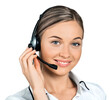 © BillionPhotos.com - Customer support operator with a headset on white background