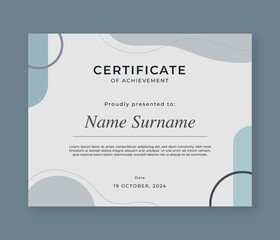 Luxury Blue Certificate Template