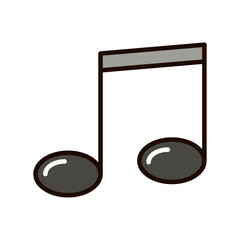 Sticker - note music icon