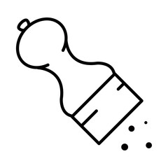 Sticker - salt shaker icon