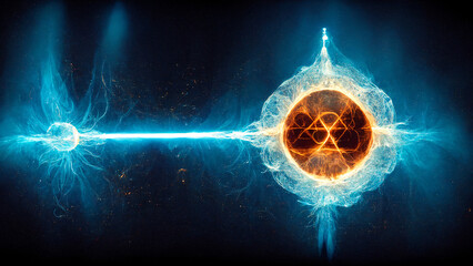 quantum nuclear fusion entanglement, science nuclear energy particle neutron atom element