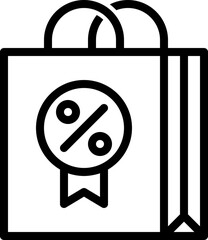 Wall Mural - shopping bag icon