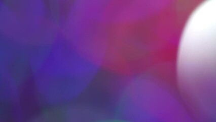 Wall Mural - Abstract Bokeh Lights, Lens flares, Defocused Glowing Colorful Neon Rays. Amazing animated background or transition. Glowing blur circles abstract motion.Real Light Leaks effect by multicoloured bokeh