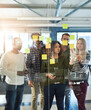© Delmaine D/peopleimages.com - The creative team thats an innovative team. Shot of colleagues having a brainstorming session with sticky notes at work.