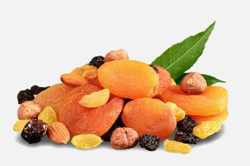 Canvas Print - Dried tasty healthy fruits on background