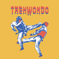  Taekwondo Martial sport logo